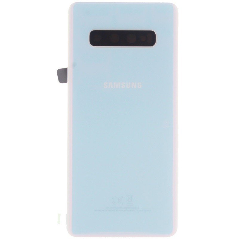 Cache arrière Samsung Galaxy S10 Plus G975F GH82-18406F Blanc 2 Cache arrière Samsung Galaxy S10 Plus G975F GH82-18406F Blanc