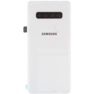 Cache arrière Samsung Galaxy S10 Plus G975F GH82-18867B Ceramic Blanc