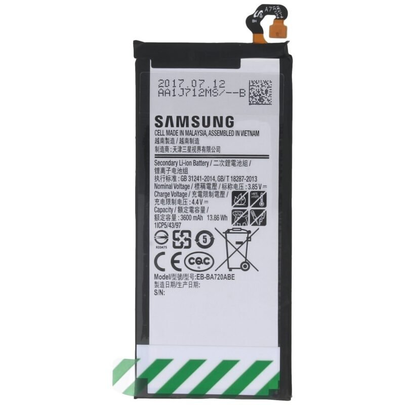 Samsung Galaxy A7 2017 SM-A720F/J730F Galaxy J7 2017 Batterie 3600mAh - EB-BA720ABE - GH43-04688B 2 Samsung Galaxy A7 2017 SM-A720F/J730F Galaxy J7 2017 Batterie 3600mAh - EB-BA720ABE - GH43-04688B