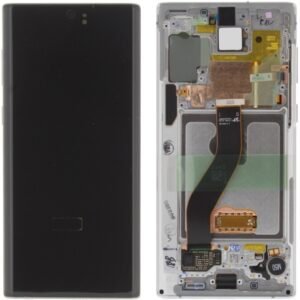 Écran LCD + Tactile Avec Cadre Samsung N970F Galaxy Note 10 - GH82-20818B/GH82-20817B - Aura Blanc