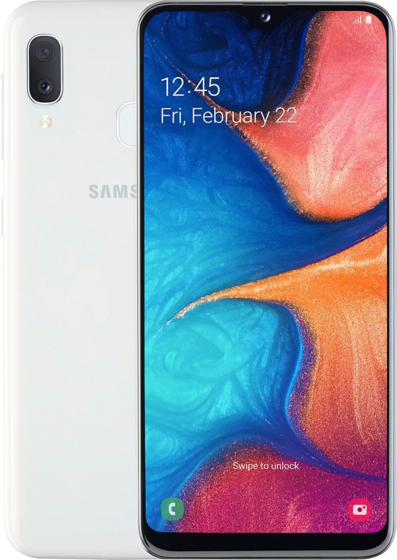 Samsung Galaxy A20e SM-A202F - 32Go - Blanc 2 Samsung Galaxy A20e SM-A202F - 32Go - Blanc