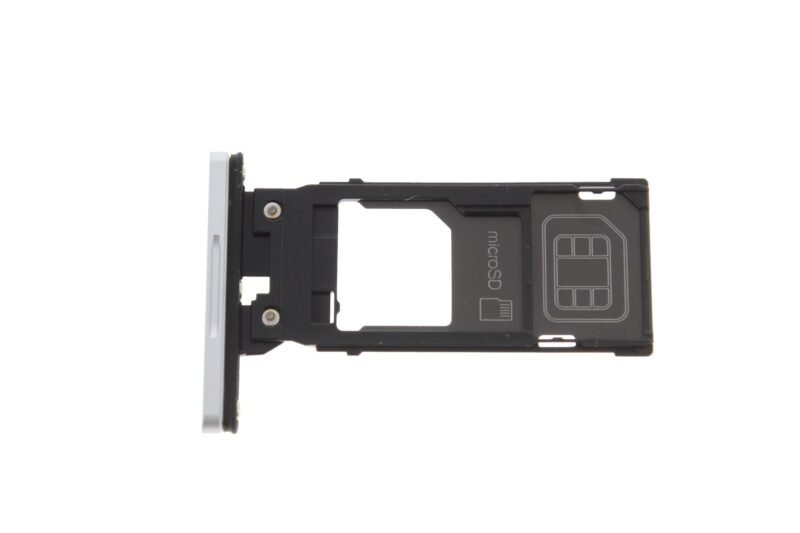 Tiroir Carte SIM / SD Sony Xperia XZ3 (H9493) - (Simple-SIM) 1313-0693 Blanc