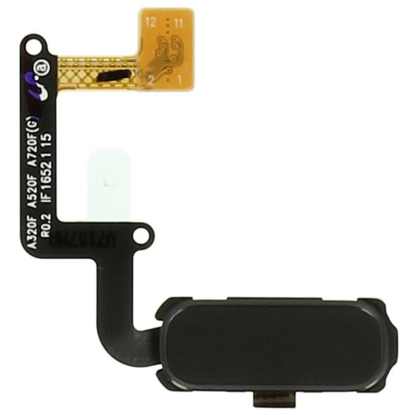 Samsung Galaxy A3 2017 SM-A320F/Galaxy A5 2017 SM-A520F/Galaxy A7 2017 SM-A720F Câble flexible + bouton d'accueil GH96-10773A Noir 2 Samsung Galaxy A3 2017 SM-A320F/Galaxy A5 2017 SM-A520F/Galaxy A7 2017 SM-A720F Câble flexible + bouton d'accueil GH96-10773A Noir