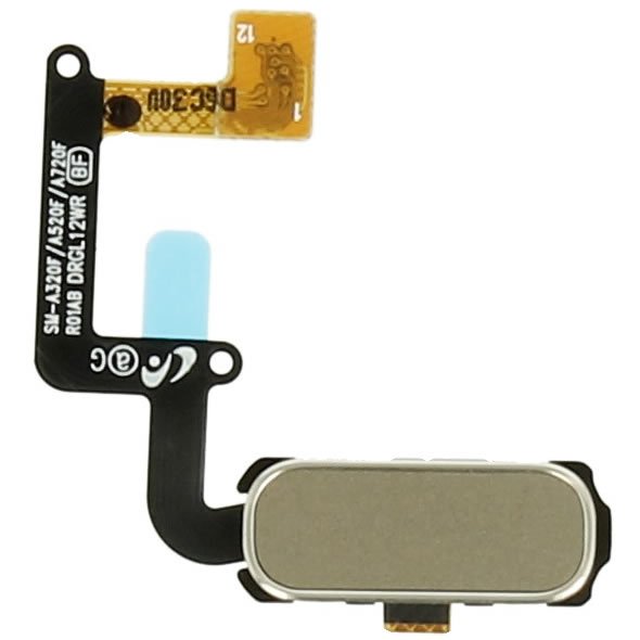 Samsung Galaxy A3 2017 SM-A320F/Galaxy A5 2017 SM-A520F/Galaxy A7 2017 SM-A720F Câble flexible + bouton d'accueil GH96-10773B Gold 2 Samsung Galaxy A3 2017 SM-A320F/Galaxy A5 2017 SM-A520F/Galaxy A7 2017 SM-A720F Câble flexible + bouton d'accueil GH96-10773B Gold