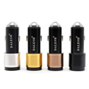 Dalesh - 2 USB Fast Car Charger + Type-C USB Cable - DLS-C02U