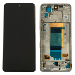 Écran LCD + Tactile Avec Cadre Xiaomi Poco F4 (22021211RG) - 56000KL11R00 - Argent