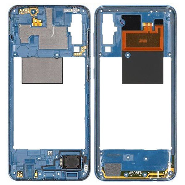 Samsung Galaxy A50 SM-A505F Cadre central GH97-23209C Blue 2 Samsung Galaxy A50 SM-A505F Cadre central GH97-23209C Blue