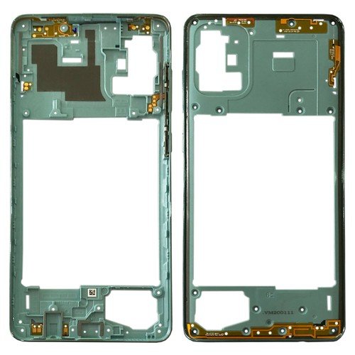 Samsung Galaxy A71 SM-A715F Cadre central - GH98-44756C - Bleu 2 Samsung Galaxy A71 SM-A715F Cadre central - GH98-44756C - Bleu
