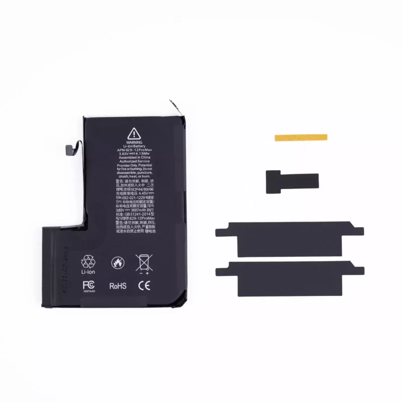 Batterie iPhone 12 Pro Max Aucun message d'avertissement, aucune soudure nécessaire 3687mAh