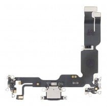 Connecteur de charge iPhone 15 Plus   Noir