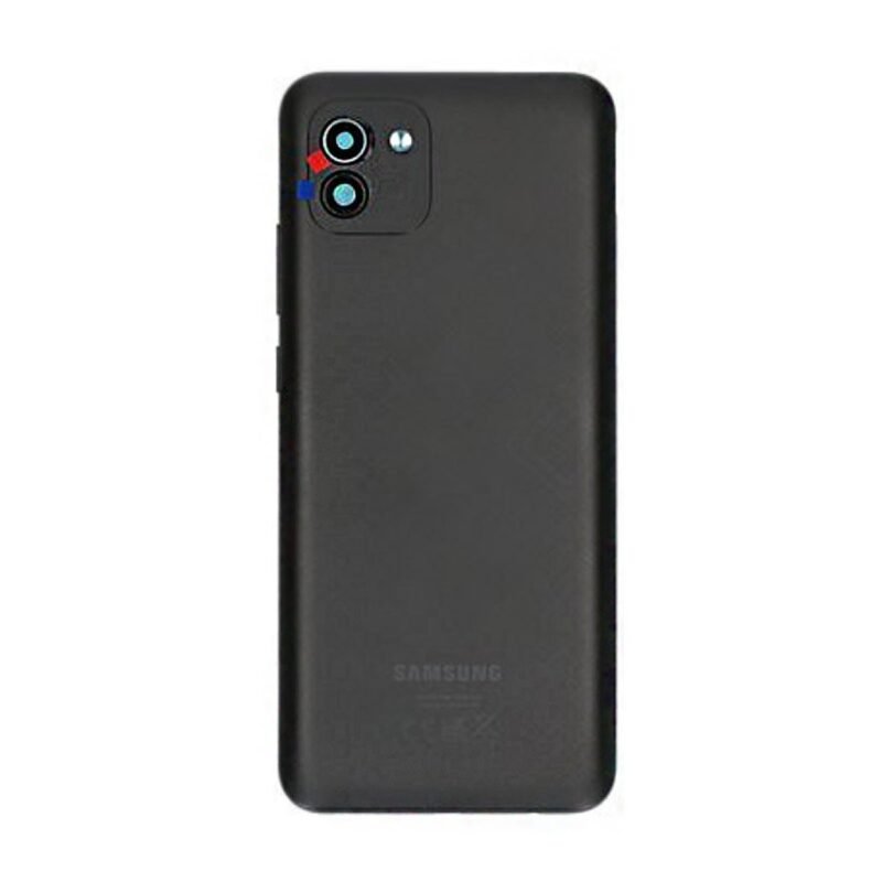 Cache arrière Samsung Galaxy A03 SM-A035G - GH81-21661A - Noir 2 Cache arrière Samsung Galaxy A03 SM-A035G - GH81-21661A - Noir