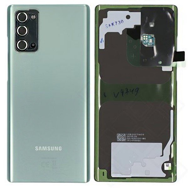 Cache arrière Samsung Galaxy Note 20 SM-N980F/SM-N981F Galaxy Note 20 5G GH82-23299C Vert 2 Cache arrière Samsung Galaxy Note 20 SM-N980F/SM-N981F Galaxy Note 20 5G GH82-23299C Vert