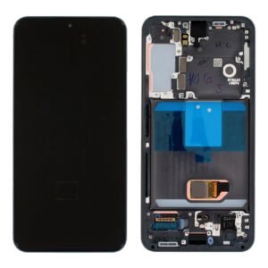 Écran LCD + Tactile Avec Cadre Samsung Galaxy S22 SM-S901B - GH82-27520A/GH82-27521A - Noir