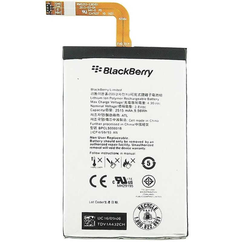 Blackberry Q20 Classic Batterie BPCLS00001B - 2515mAh