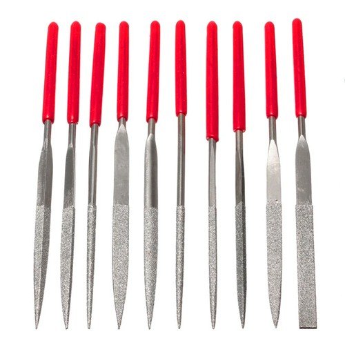 Diamond Files - Set Of 10 Pieces - 160*4 mm 2 Diamond Files - Set Of 10 Pieces - 160*4 mm