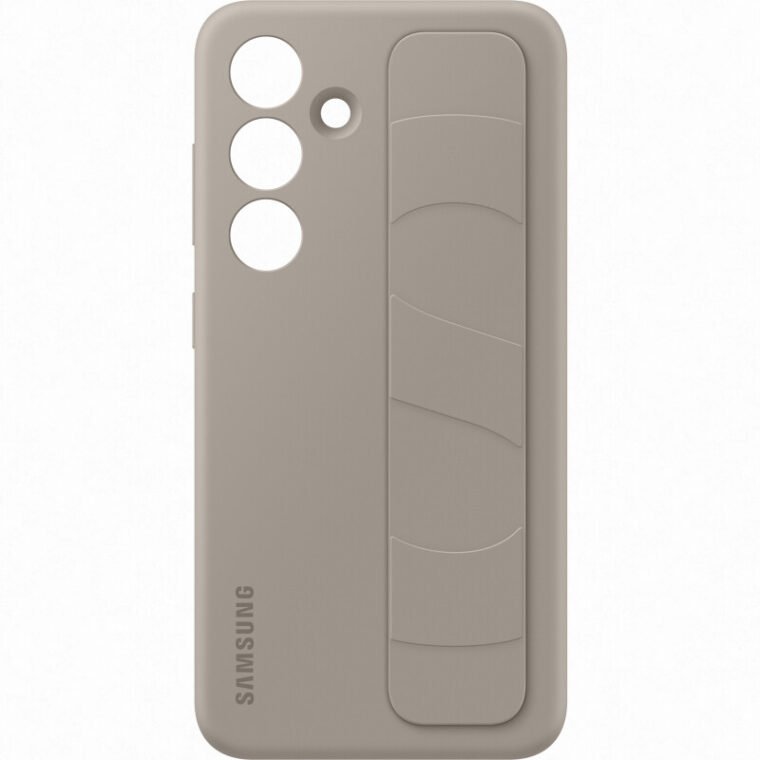 Samsung Galaxy S24 SM-S921B Standing Grip Case - EF-GS921CUEGWW - Taupe 2 Samsung Galaxy S24 SM-S921B Standing Grip Case - EF-GS921CUEGWW - Taupe