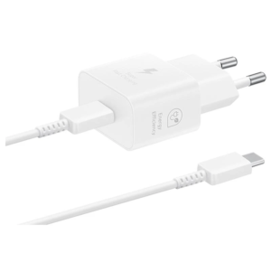 Samsung 25W USB-C Adaptateur secteur  avec Type-C USB Cable - EP-T2510XWEGEU - Blanc