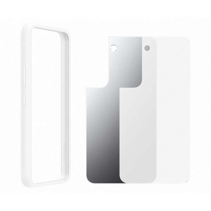 Samsung Galaxy S22 SM-S901B Frame Cover - EF-MS901CWEGWW - Blanc 2 Samsung Galaxy S22 SM-S901B Frame Cover - EF-MS901CWEGWW - Blanc
