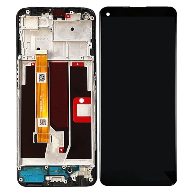 Écran LCD + Tactile Avec Cadre Oppo A74 5G (CPH2197) - Noir