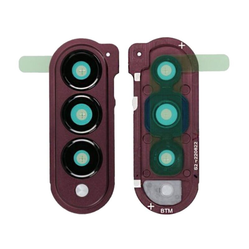 Samsung Galaxy Z Fold 4 SM-F936B Cadre objectif Photo - GH82-29698D - Burgundy Rouge