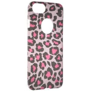 Fshang iPhone 7/iPhone 8/iPhone SE (2020) Coque TPU Rose Leopard - Rose