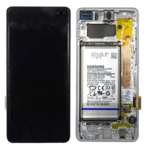 Écran LCD + Tactile Avec Cadre Samsung G975F Galaxy S10 Plus - GH82-18840C - Bleu