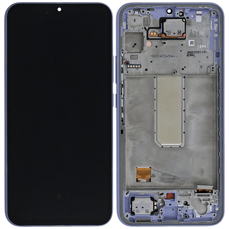 Écran LCD + Tactile Avec Cadre Samsung Galaxy A34 SM-A346B - GH82-31200D/GH82-31201D - Violet