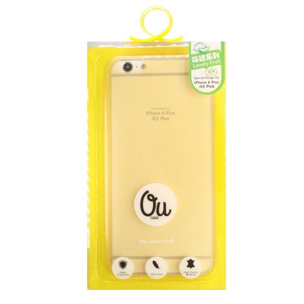 Oucase Apple iPhone 6 Plus/iPhone 6S Plus Coque TPU - Lovely Fruit Series Gold 2 Oucase Apple iPhone 6 Plus/iPhone 6S Plus Coque TPU - Lovely Fruit Series Gold