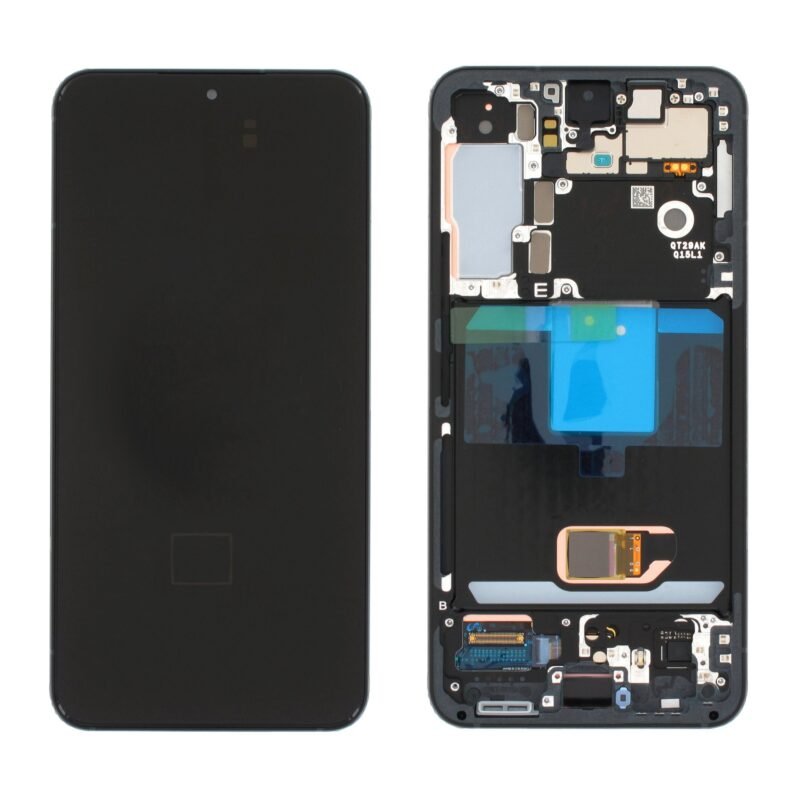 Écran LCD + Tactile Avec Cadre Samsung Galaxy S22 SM-S901B - GH82-27520E/GH82-27521E - Gris