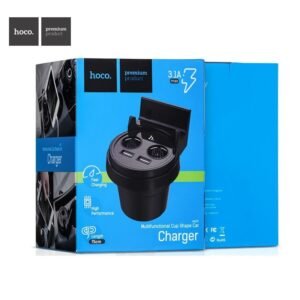 Hoco UC207 Multifunctional Car Cup Charger - 3.1A - Noir