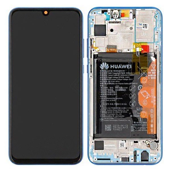 Honor 20 Lite/Honor 10i (HRY-LX1T) Écran LCD + Tactile Avec Cadre Incl. Batterie Et Pièces 02352QMV Bleu 2 Honor 20 Lite/Honor 10i (HRY-LX1T) Écran LCD + Tactile Avec Cadre Incl. Batterie Et Pièces 02352QMV Bleu