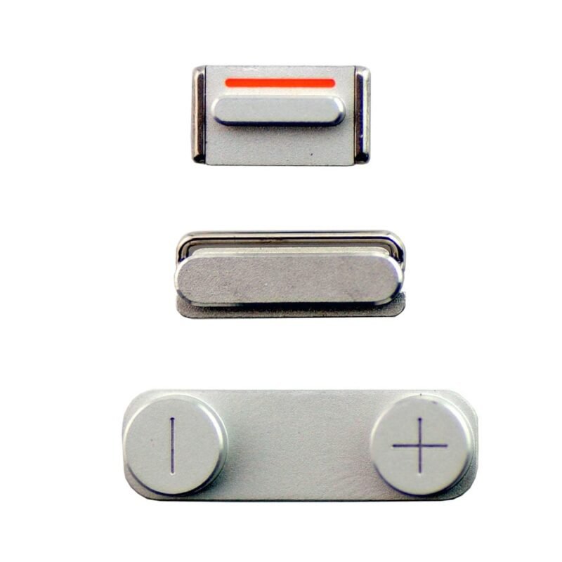 Apple iPhone 5S/iPhone 5G/iPhone SE Side Plugs Set Blanc 2 Apple iPhone 5S/iPhone 5G/iPhone SE Side Plugs Set Blanc
