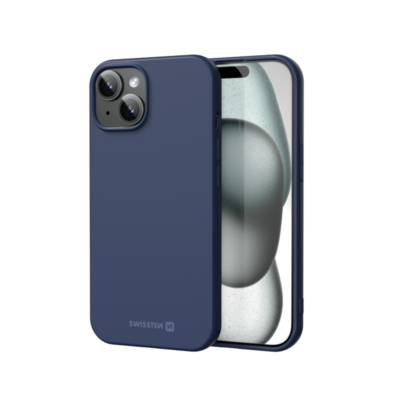 Coque Swissten Joy Case iPhone 15 - 34500313 - Bleu