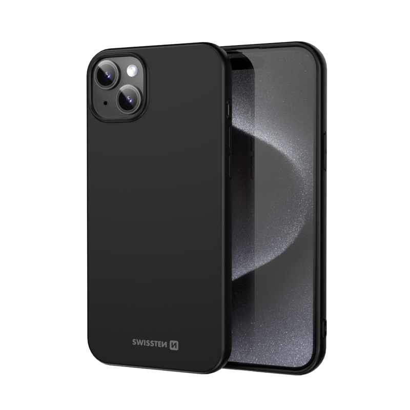 Swissten iPhone 15 Plus Soft Joy Case - 34500322 - Noir