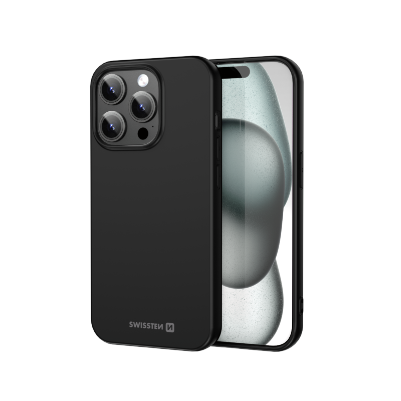 Swissten iPhone 15 Pro Soft Joy Case - 34500314 - Noir