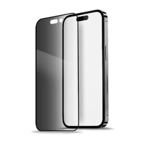 Livon iPhone 12/iPhone 12 Pro Film Verre Trempé - PrivacyShield - Noir