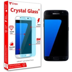 Livon Samsung G930F Galaxy S7 Film Verre Trempé Full Clear