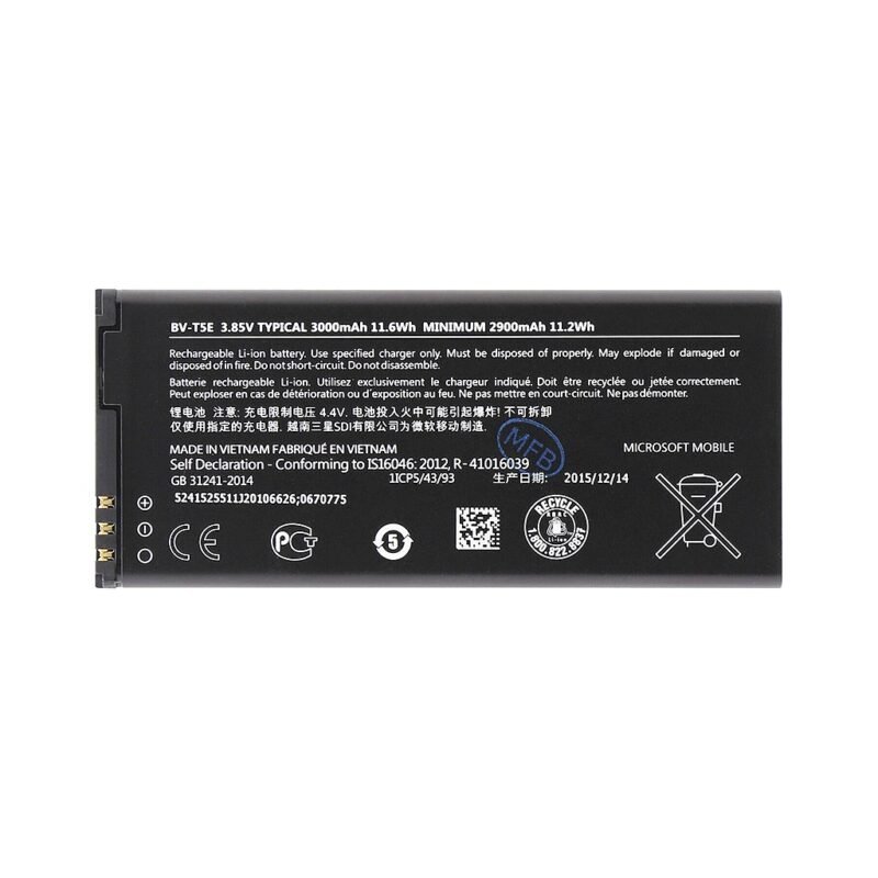 Microsoft Lumia 950 Batterie BV-T5E 3000mAh
