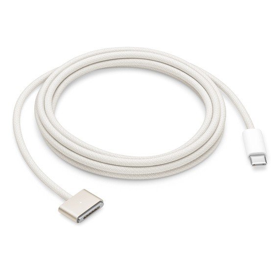Apple USB-C to MagSafe 3 Cable - MPL33ZM/A - Bulk Original - 2 Meter - Starlight 2 Apple USB-C to MagSafe 3 Cable - MPL33ZM/A - Bulk Original - 2 Meter - Starlight