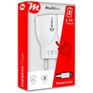 Multiline Chargeur domestique avec câble micro USB double port USB