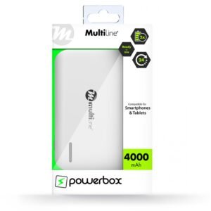 Multiline Powerbox Line - Powerbank 4000 mAh MLB-210 Blanc