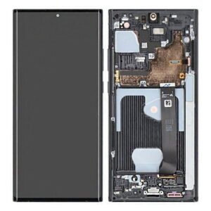 Écran LCD + Tactile Avec Cadre Samsung Galaxy Note 20 Ultra SM-N985F/Galaxy Note 20 Ultra 5G SM-N986F - GH82-31458A/GH82-31461A/GH82-31453A/GH82-31459A - (No Camera) - Noir