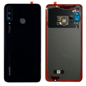 Huawei P30 Lite (MAR-LX1M)/P30 Lite New Edition (MAR-L21BX) Cache arrière 02352RPV Noir