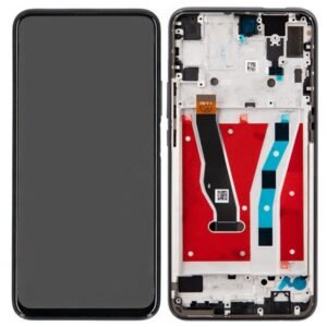 Écran LCD + Tactile Avec Cadre Huawei P Smart Pro (STK-L21) - Avec Scanner d'empreintes digitales - Découpe - Noir