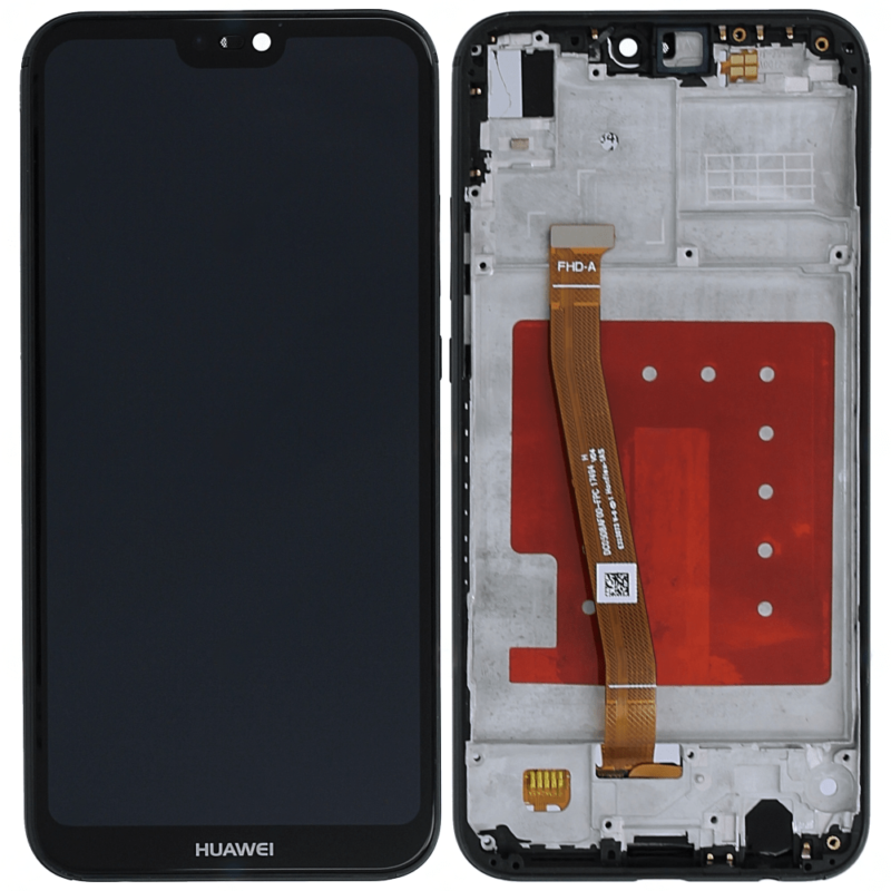 Écran LCD + Tactile Avec Cadre Huawei P20 Lite (ANE-LX1) - Noir