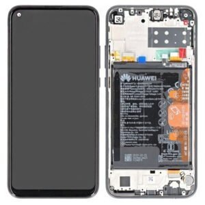 Écran LCD + Tactile Avec Cadre Huawei P40 Lite E (ART-L29)/Y7p (ART-L29) - Incl. Batterie Et Pièces 02353FMW Noir