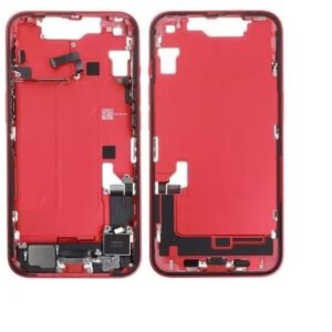 Cadre central iPhone 14 avec petites pièces  Rouge