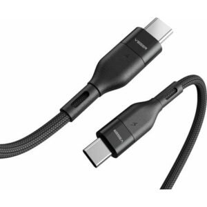 Veger Type-C To Type-C USB Cable - PD 100W Braided 1.5M  - Noir