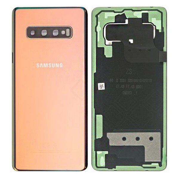 Cache arrière Samsung Galaxy S10 Plus G975F GH82-18406G Argent 2 Cache arrière Samsung Galaxy S10 Plus G975F GH82-18406G Argent