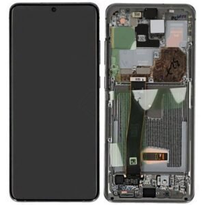 Écran LCD Tactile avec Cadre Samsung G988F Galaxy S20 Ultra 5G Écran GH82-22271C/GH82-22327C Cloud Blanc